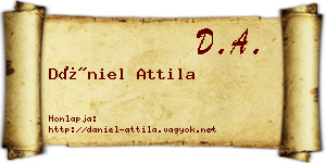 Dániel Attila névjegykártya